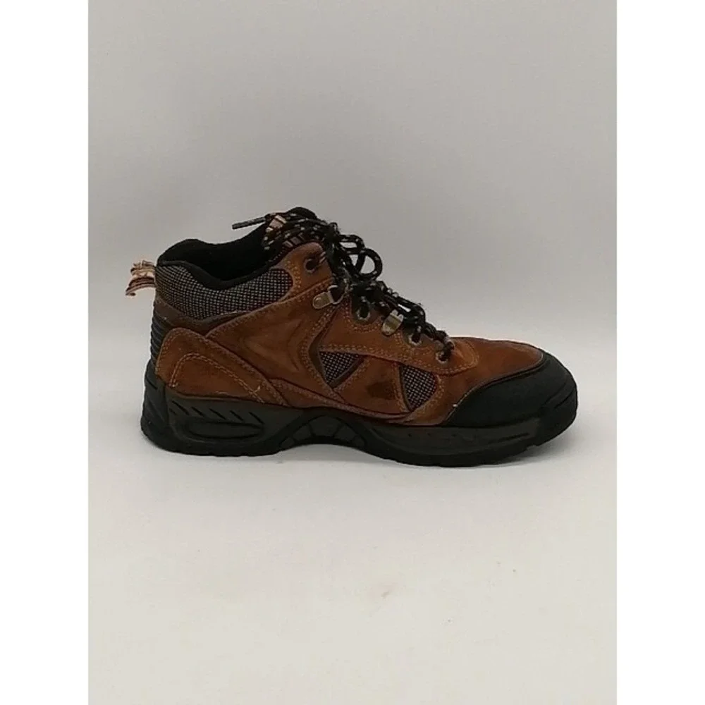 Cherokee Boots Mens Brown 7 Leather Hiking Shoe Work Chore Mid Top 093081379